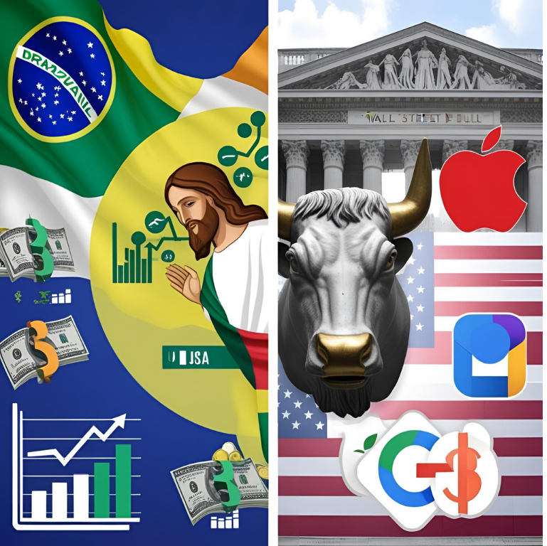 Ações BR vs. ações EUA: o duelo de 2025 — quem leva vantagem?